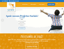 Tablet Screenshot of larsirio.org.br